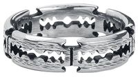etNox Razorblades Heren Ring - zilverkleurig