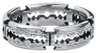 etNox Razorblades Heren Ring - zilverkleurig