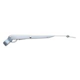 AFI 33010A Deluxe RVS Verstelbare Marine Ruitenwisserarm voor alle AFI-motoren (14 tot 20 inch, zilver)
