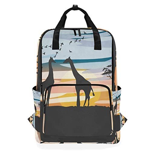 MONTOJ Reizen Rugzak Acacia En Giraffes School Rugzak