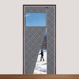Sekey Magneet thermo-deurgordijn, opening aan de zijkant, thermisch gordijn, zonder boren, 70 x 210 cm