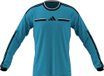 adidas heren Referee 26 Jersey Long Sleeve Shirt, bright cyan/black, XXL