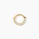Bettris Piercing Septum Acier Jaune Oxyde De Zirconium