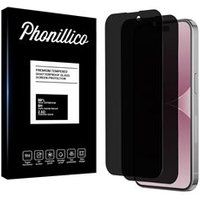 Phonillico® Gehard glas voor iPhone 16 PLUS [Pack 2] Zwarte anti-spionagefilm Glazen schermbescherming