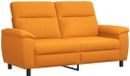 vidaXL Bank Donkergeel Stof 178 x 90 x 95 cm
