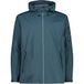 CMP Heren regenjas met vaste capuchon, petrol, 52