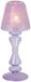 J-Line bougeoir à thé givré - verre - lilas clair - petit