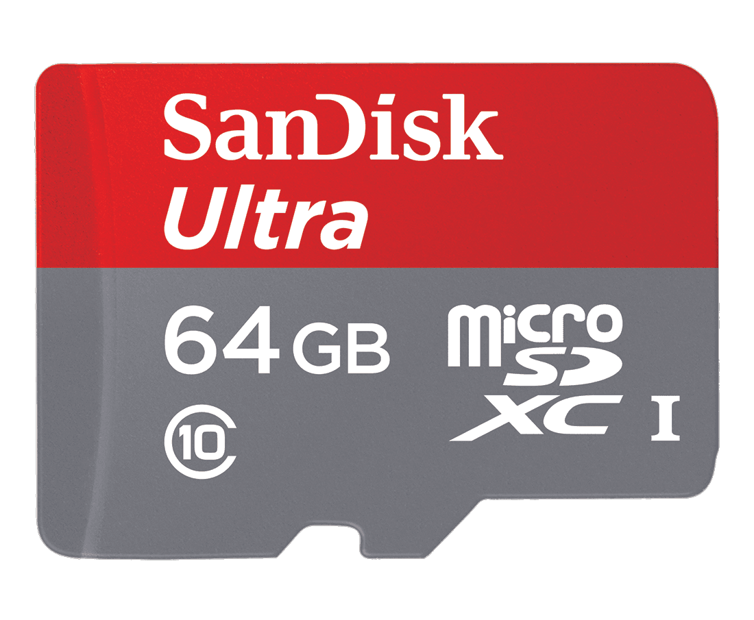 SanDisk Ultra microSDXC 64GB - Class 10 - UHS-I - 80MB/s