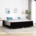 Maison Exclusive Cadre de lit exclusif - Noir - 200 x 200 cm - Revêtement en tissu