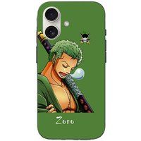 One Piece Roronoa Zoro Manga Anime Hoesje iPhone 16 Plus