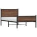 Maison Exclusive - Lit en métal imitation chêne 100x200 cm sans matelas