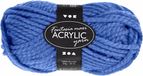 Merkloos Hobby bolletje wol - acryl - blauw - 35 mtr - garen - maxi bolletje - breien/haken