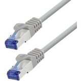 LogiLink CP4072S RJ45 Netzwerkkabel, Patchkabel CAT 6a S/FTP 5,00 m grau CCA-Leiter, flammhemmend, halogenfrei 1 Stück