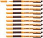 STABILO pointVisco Rollerball Gel Pen, Medium 0.5 mm, Brown, 10 Pieces