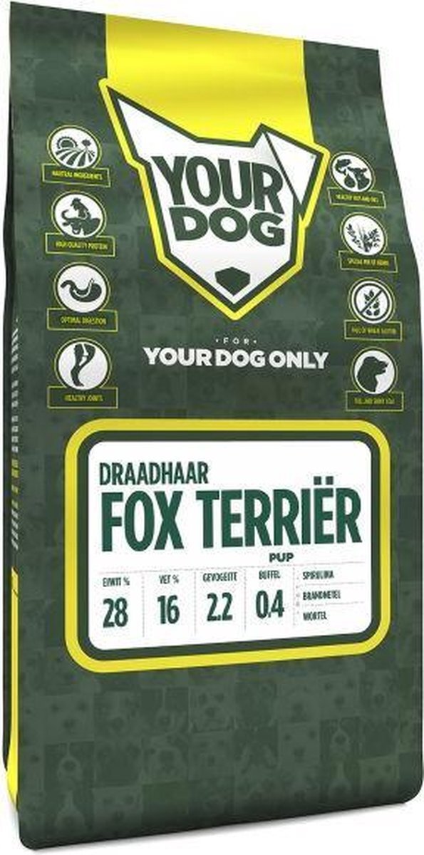 Yourdog Pup 3 kg fox terriËr draadhaar hondenvoer