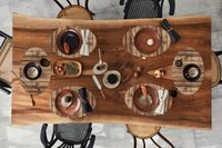 Merkloos Ovale Placemats - Vinyl - 6 stuks