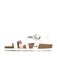 Bayton Sandalen met riem pink / wit