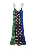 Desigual Zomerjurk royal blue/koningsblauw / smaragd / zwart / wit