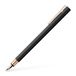 FABER-CASTELL 343101 Neo Slim vulpen van metaal, veerbreedte F, zwart en roségoud