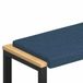 vidaXL Coussin de banc Tissu Bleu 110 x 35 x 15 cm