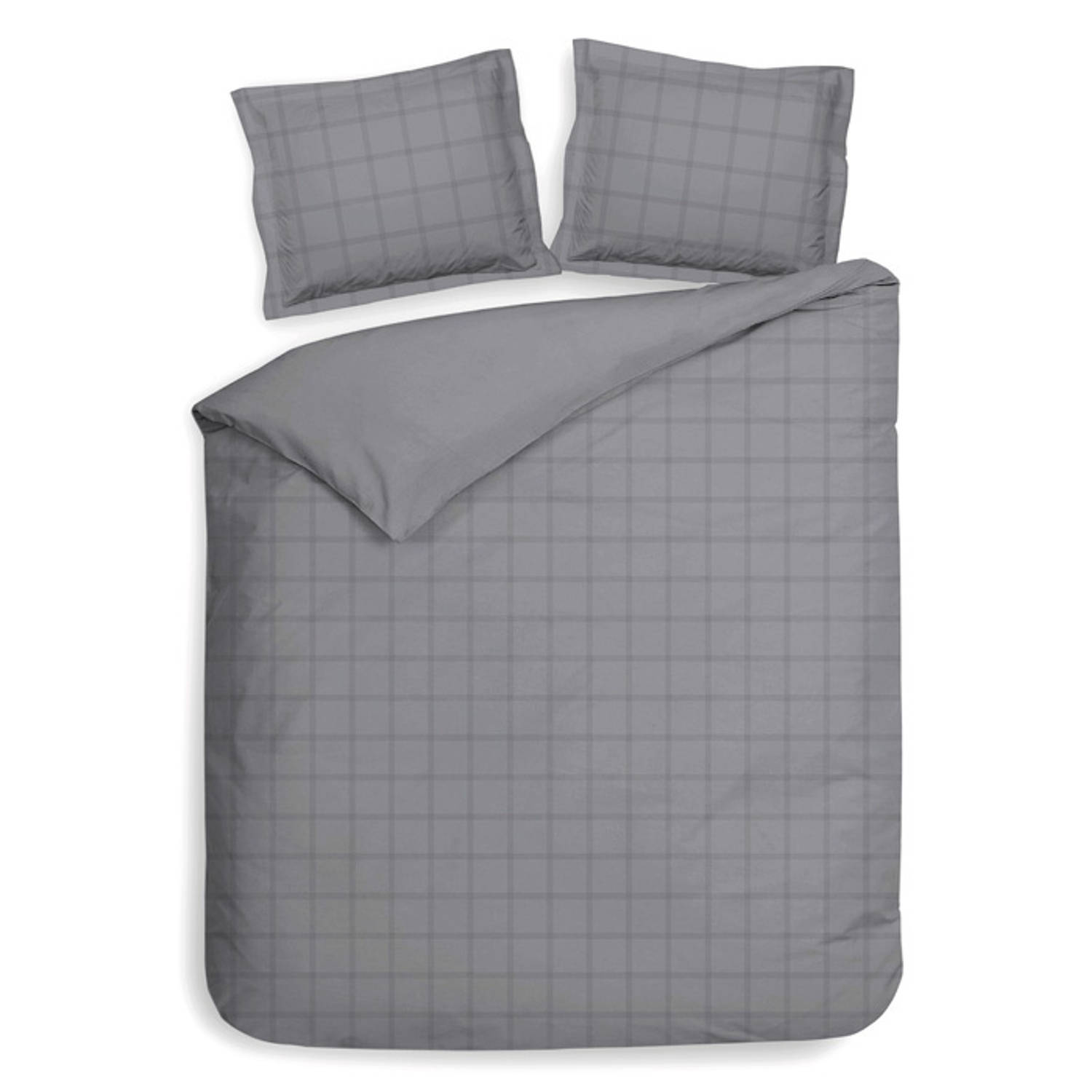 Heckett & Lane Heckett & Lane Diamante - Dekbedovertrek - Tweepersoons - 200x200/220 cm - Glacier Grey