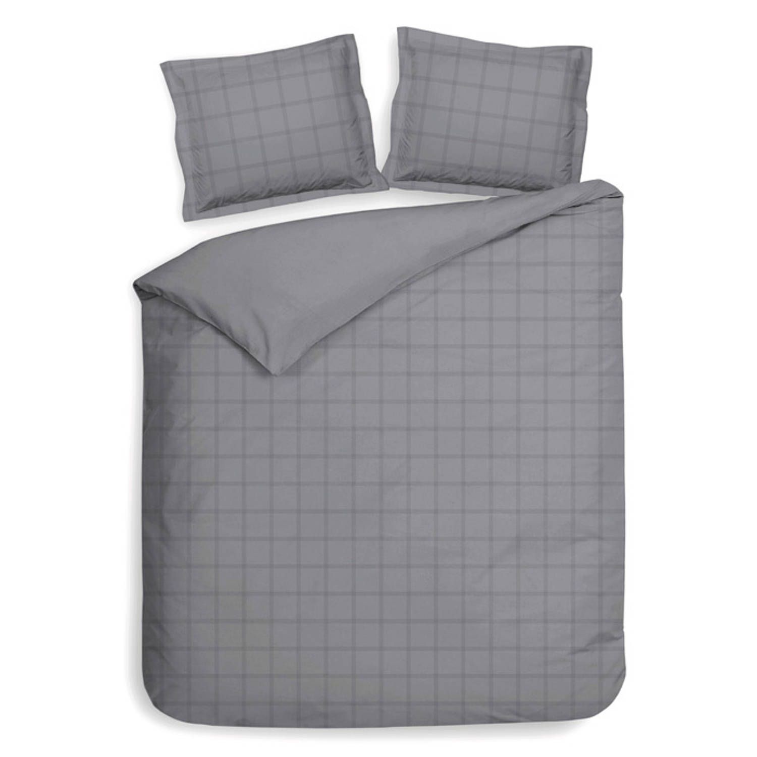 Heckett & Lane Diamante Dekbedovertrek - 200x200/220 cm - Glacier Grey