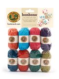 Lion Brand Yarn Bedrijf 1-delige bonbons, vieren, meerkleurig, 8 x 38,3 yd/35 m