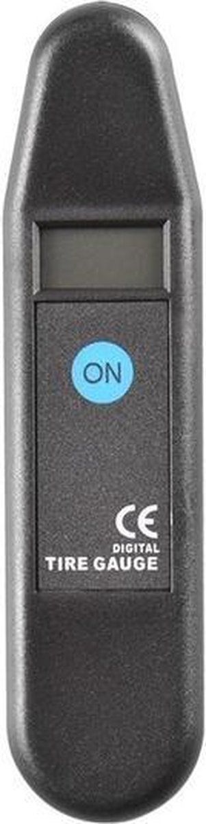 ProPlus Auto bandenspanningsmeter digitaal op batterij 14 cm - Zwart