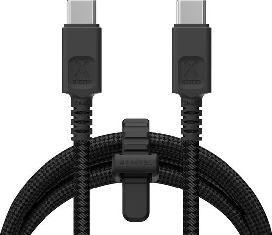 Xtorm Next Gen USB-C kabel - USB-C naar USB-C - 240W - 1,5 Meter - Zwart