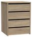 Commode en chêne Cambria avec 4 tiroirs, 63,5 x 46 x 45 cm