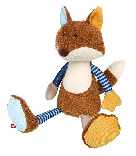 Sigikid 42849, Patchwork Sweety knuffeldier, vos/blauw-geel