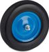Merkloos Relaxdays kruiwagenwiel 4.80 4.00-8, rubberband met as, antilek reserveband met stalen velg, zwart/blauw