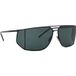Saint Laurent SL 750 Lunettes de soleil homme noir carrées gris 69mm