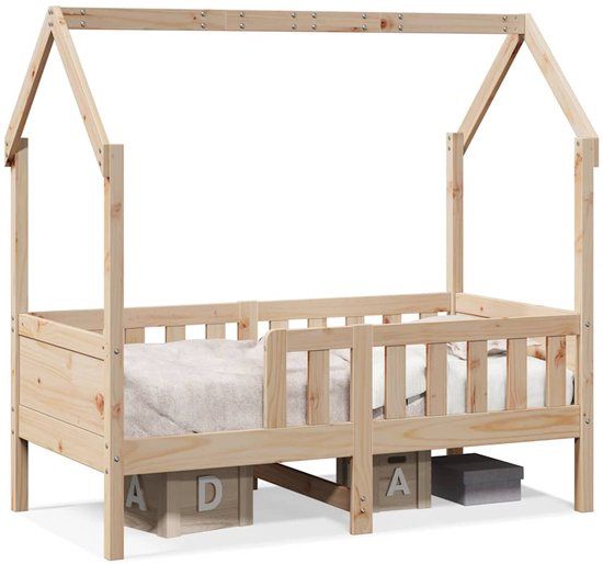 vidaXL Bedhuis massief grenenhout 80x160 cm