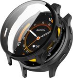 Strap-it beschermhoesje met glasplaat geschikt voor Garmin Venu 3 (zwart)