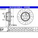 ATE Lot De 2 Disques De Frein 24.0132-0300.2 Mercedes-benz 000 421 22 12