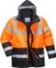 Portwest S467 Hi-Vis Tweekleuren Parka Oranje/zwart Maat M