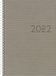 rido/idé 7023036802 Wochenkalender/Buchkalender 2022 studioplan int. Hardcover grijs