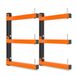 VEVOR 2x Cantileverrek met 3 Lagen, Opvouwbaar Houten Opbergrek, 50 Kg Per Laag, Metalen Wandrek voor Werkplaats, Magazijn, Garage en Kelder, Gemaakt van Koolstofstaal, met Opklapbare Armen en Vergrendelingsbouten