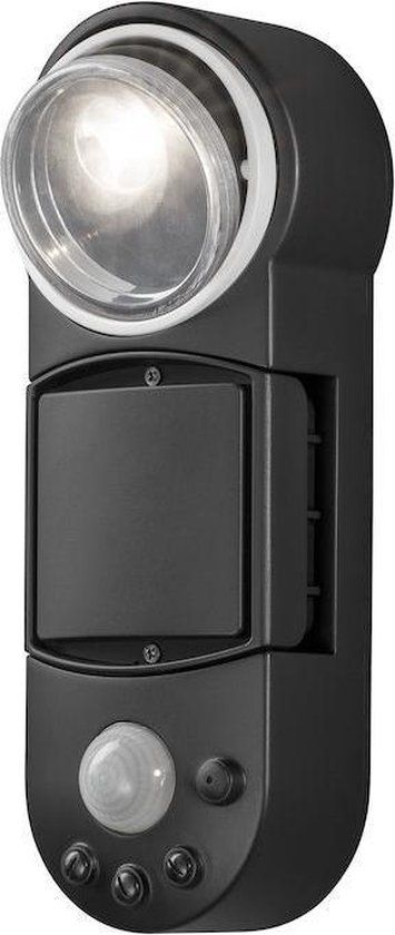 Konstsmide Prato Wandlamp met Bewegingssensor LED Zwart
