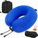 Goodivery® Coussin de nuque ergonomique en mousse à mémoire de forme Bleu