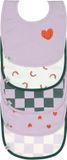 Lässig Slabbetje 5 stuks Voordeelpack Happy Rascals Heart Lavender