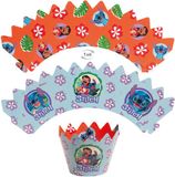 Dekora Stitch Cupcake Wrappers + Prikkes set/12