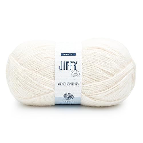 Lion Brand Yarn Jiffy Bonus Bundle Yarn, Crème