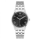 Guess Chandler Quartz Analoog Horloge Zilverkleurig Kast Gemaakt Van 100% Roestvrij Staal En Een Armband Van 100% Roestvrij Staal 40 GW1053G1, GW1053G2, GW1053G5