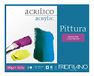 Honsell Fabriano Pittura Acrylschilderkarton, Lichtwit, Ruw Oppervlak, 400 g/m², 30 x 40 cm, 10 Vellen