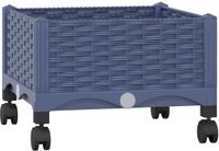 vidaXL - Jardinière - Bleu gris - Plastique - Carré - 40 x 40 x 29 cm