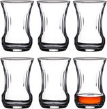 LAV Turkse Theeglazen - 6 stuks - Glas - 105 ml