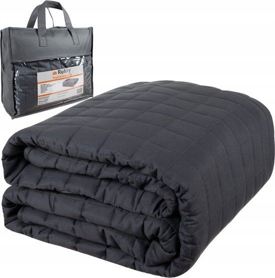Ruhhy Verzwaringsdeken 8 KG - Weighted Blanket - Grijs - 150x200 CM