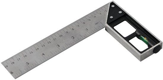 Silverline Winkelhaak Met Waterpas (150 mm)